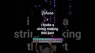 Thumbnail: 🕊🎹 these songs go perfectly together! #velune #ibrokeastringmakingthispart #piano #music #tutorials