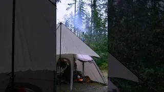 Thumbnail: Solo Camping with my Dog in Heavy Rain Fall - Cozy Hot Tent | Loud Rain ASMR