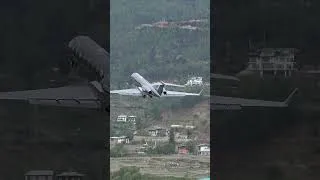 Thumbnail: Close view of Gulfstream G550 Takeoff from Paro Airport