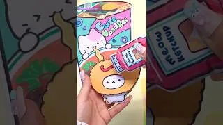Thumbnail: Kawaii Ramen Blind Bag Cute Food Paper Squishy Craft Bento Cat DIY Unboxing Sticker ASMR