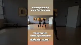 Thumbnail: Alexis Warr and Sasha Farber Rehearsing Jive to Charlie Puth's "Light Switch" #DWTS #Shorts