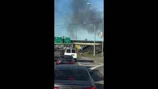 Thumbnail: WATCH: Pitts & Sons tow truck catches fire on Interstate 65 in Saraland