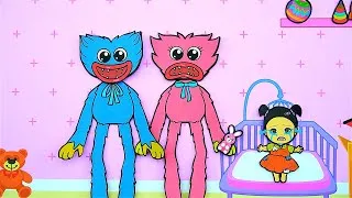 Thumbnail: Paper Dolls Dress Up KIND Huggy Wuggy Vs Squid Game Doll #shorts