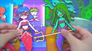 Thumbnail: Sinister Witch & Ladybug Family Paper Dolls Dress Up #shorts
