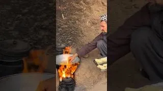 Thumbnail: Inside an Afghan Cave | A Family Cooking Traditional Besaraq | Village Life #food #cooking #daily
