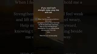 Thumbnail: For When You Feel Like Giving Up But You're Still Holding On 🙏 #prayer #christian #faithoverfear