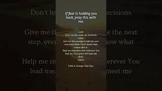 Thumbnail: A Prayer for the Step You're Afraid to Take 🙏 #prayer #faithoverfear #christian