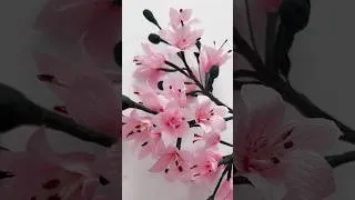 Thumbnail: #womensartandcraft #cherryblossom #papercraft #spring #springdecorideas #paperflowers #crepepaper