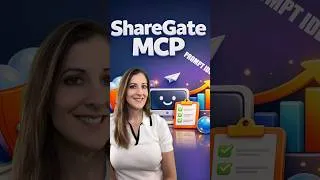 Thumbnail: ShareGate: Ask AI about your tenant data, get your action items!