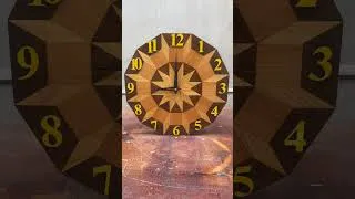 Thumbnail: Beautiful 3D Wooden Clock #shorts