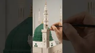 Thumbnail: Building Masjid an-Nabawi Tiny 🕌  Satisfying Miniature Mosque Construction #Shorts#ai#viral#trending