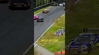Thumbnail: Race Track gets block from a BIG CRASH! #shorts #racing#Simulator#assettocorsacompetizione  #iracing