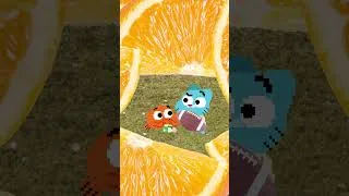 Thumbnail: Gumball & Darwin Dodge Giant Meteors to Win a Football Battle! ☄️ #Gumball #Game #8bit