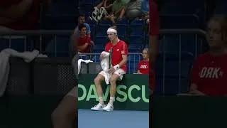 Thumbnail: UNBELIEVABLE tie break point 👏 #Tennis #DavisCup #Shorts
