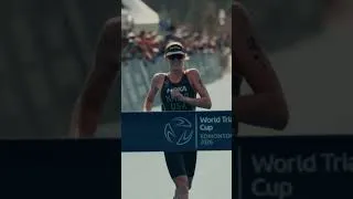 Thumbnail: Taylor Knibb showing exactly what she’s capable of 😎 #Triathlon #EdmontonWC #shorts