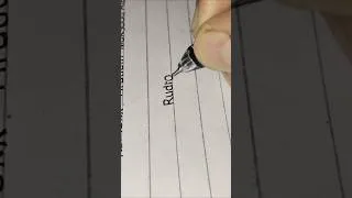 Thumbnail: Comment name||Rudro Name Signature Style ✍️ Easy & Stylish Name Art