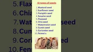 Thumbnail: 10 type of seeds