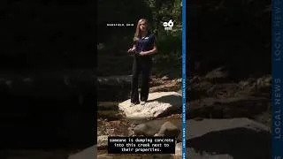 Thumbnail: Neighbors express concern over concrete and materials dumped in a creek in Mansfield