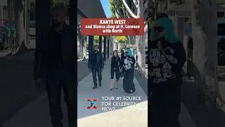 Thumbnail: Kanye West, Bianca Censori and North West Coordinate in Black for H. Lorenzo Shopping Trip