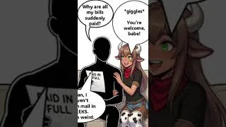 Thumbnail: Your bills are officially paid, babe #vtuber #comic #webtoon