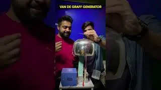 Thumbnail: VAN DE GRAFF Generator Science Experiment for Students DIY #short by Akash Tyagi