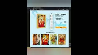 Thumbnail: use augmented reality while buying artworks online #augmentedreality #ecommerce #paintings