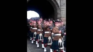 Thumbnail: 7th Royal Scots march out of Stirling Castle