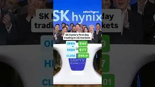 Thumbnail: SK Hynix's stock pops 13% in its US market debut, closing at $168.01. 📈