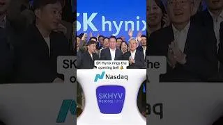 Thumbnail: SK Hynix rings the opening bell at the Nasdaq. 🔔