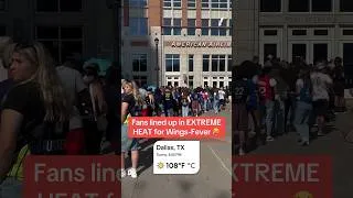 Thumbnail: Rain or shine, fans ready to get into American Airlines Center for Fever-Wings ☀️ #wnba