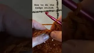 Thumbnail: How to Crochet the Sedge Stitch (mini tutorial) #crochetstitches #relaxingmusic #crochettutorial