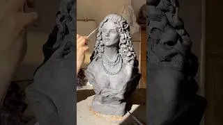 Thumbnail: Classic portrait#sculpture#clasic #clay