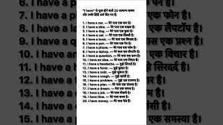 Thumbnail: I have se shuru hone wale sentences #english #spokenenglish
