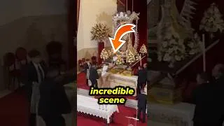 Thumbnail: Child Left on Virgin Statue #shorts Credit: (@thetruth058) On Instagram