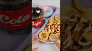 Thumbnail: Satisfying Miniature: Making a School Lunchbox with a Donut and Cola ASMR (No talking)
