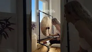 Thumbnail: Mystical beautiful process of playing the wind gong 🌀#gear4music #gong #ad #soundbath
