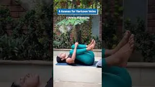 Thumbnail: 6 Best Yoga Poses for Varicose Veins Relief | Improve Leg Circulation Naturally | #shorts
