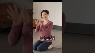 Thumbnail: Seated yoga break for the wrists & upper body 🌸💕🧘🏻‍♀️ #breathe #yogapractice #movementbreak