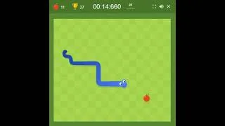 Thumbnail: Snake 25 Apples /  Standard Size / Normal / 1 Apple Speedrun in 36.315 #games #speedrun #snake