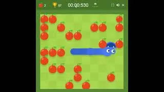 Thumbnail: Two more Google Snake Speedruns (All apples, Bomb, Small, Fast/Slow)