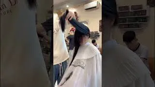 Thumbnail: She Didn't Hesitate! ✂️ #satisfying #haircut #hair
