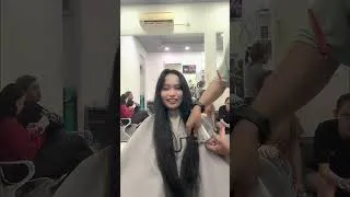 Thumbnail: Cutting Long Hair! 😱 #satisfying #haircut #hairstyle