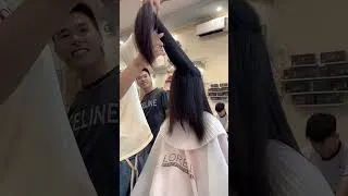 Thumbnail: Beautiful Long Hair Chop!  #satisfying #haircut #hair