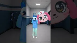 Thumbnail: SHOPKEEPER NURSE VS ANOMALY TINY BUNNY #youandmeshow #animalhospital #robloxshorts