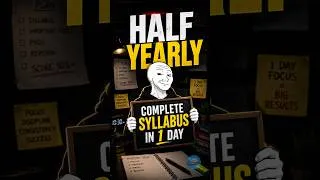 Thumbnail: How to cover syllabus in 1 day before exam | half yearly exams 2026 | #shorts