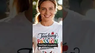 Thumbnail: Teaching Is My Passion, The Classroom Is My Stage | Teacher Shirt + Tote Bag #teacher