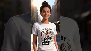 Thumbnail: ☕ Powered by Coffee & Good Decisions | Funny Coffee Lover T-Shirt #coffee