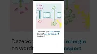 Thumbnail: Passief en actief transport in 1 minuut🦧