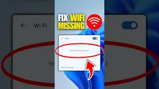 Thumbnail: How To Fix WiFi Icon Not Showing In Laptop