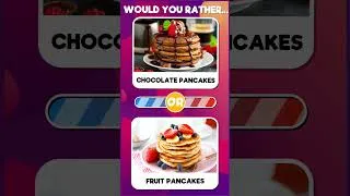 Thumbnail: Would You Rather...? 🍔 | Junk Food VS Healthy Food 🥗 #wouldyourather #quizzer